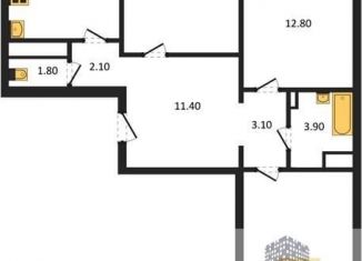 3-комнатная квартира на продажу, 83 м2, Воронеж, Советский район, улица Полковника Богомолова, 5