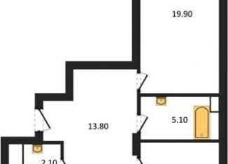 Продам двухкомнатную квартиру, 83.7 м2, Воронеж, улица Фёдора Тютчева, 93/4, ЖК Микрорайон Боровое