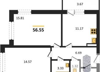 Продается 2-ком. квартира, 56.6 м2, Воронеж, Покровская улица, 19, Коминтерновский район