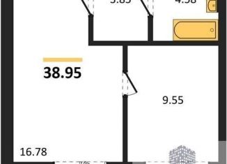 Продается однокомнатная квартира, 39 м2, Воронежская область, Электросигнальная улица, 9Ак1