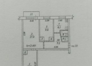 Сдам трехкомнатную квартиру, 59 м2, Дзержинский, улица Лермонтова, 24