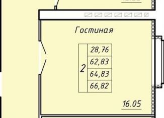 Продаю 2-ком. квартиру, 67 м2, Тамбов, Научная улица, 4, ЖК Вернадский