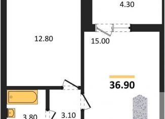 Продам однокомнатную квартиру, 36.9 м2, Воронеж, Донбасская улица, 25к1, Коминтерновский район