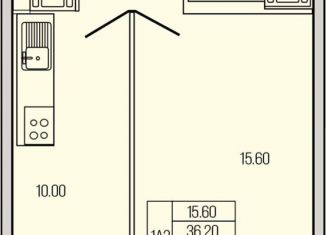 Продажа 1-ком. квартиры, 39.6 м2, городской посёлок Кузьмоловский