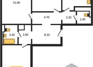 3-ком. квартира на продажу, 89.4 м2, Воронежская область, улица Загоровского, 13к2