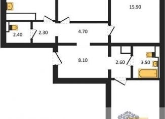 3-ком. квартира на продажу, 89.3 м2, Воронеж, улица Загоровского, 13к2