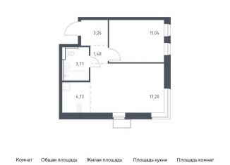 Однокомнатная квартира на продажу, 40.9 м2, посёлок Жилино-1, ЖК Егорово Парк