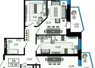 Продаю 3-ком. квартиру, 76 м2, Ростов-на-Дону