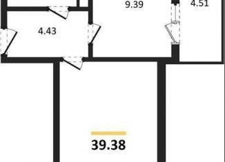 Продам 1-ком. квартиру, 39.4 м2, село Новая Усмань