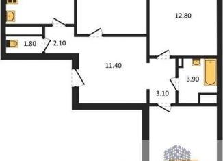 Продажа 3-ком. квартиры, 83 м2, Воронеж, Советский район, улица Полковника Богомолова, 7