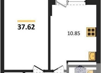 Продажа однокомнатной квартиры, 37.6 м2, Воронеж, Коминтерновский район, улица Славы, 7