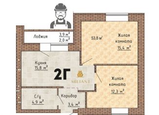 Продажа 2-комнатной квартиры, 55 м2, Тольятти