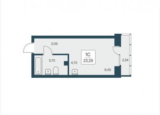 Продается квартира студия, 23.3 м2, Новосибирск