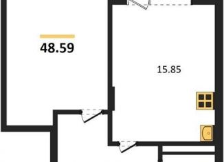 Продажа 1-комнатной квартиры, 48.6 м2, Воронеж, Электросигнальная улица, 9Ак2, Коминтерновский район