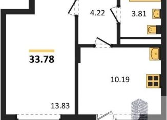 1-комнатная квартира на продажу, 33.8 м2, Воронеж, Коминтерновский район, Покровская улица, 19