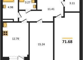 Продам 2-ком. квартиру, 71.7 м2, Воронеж, Электросигнальная улица, 9Ак2, Коминтерновский район