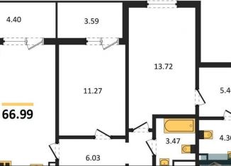 Продаю 2-комнатную квартиру, 67 м2, село Новая Усмань