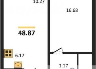 Продается 1-ком. квартира, 48.9 м2, Воронежская область, улица Ломоносова, 116/25