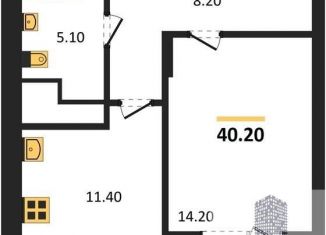 Продаю 1-ком. квартиру, 40.2 м2, Воронеж, улица Шишкова, 140Б/17