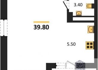 Продажа квартиры студии, 39.8 м2, Воронеж, Железнодорожный район