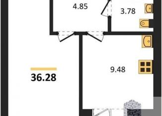 Продажа 1-комнатной квартиры, 36.3 м2, Воронеж, Советский район, улица Курчатова, 26Б