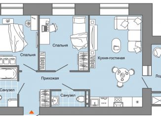 Продажа трехкомнатной квартиры, 55 м2, село Первомайский, улица Строителя Николая Шишкина, 11к1