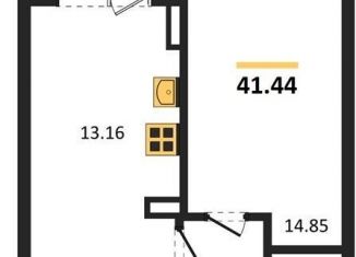 Продажа 1-комнатной квартиры, 41.4 м2, Воронеж, Коминтерновский район, Электросигнальная улица, 9Ак2