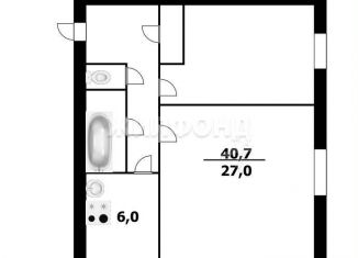 Продажа 2-комнатной квартиры, 40.7 м2, Новосибирская область, Ягодная улица, 17
