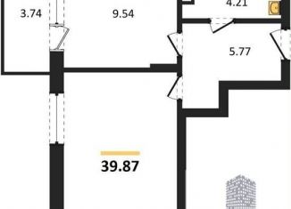 Продам 1-комнатную квартиру, 39.9 м2, Воронеж, Покровская улица, 19, Коминтерновский район