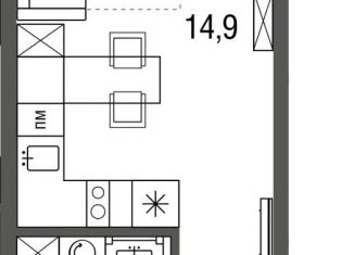 Продажа квартиры студии, 22.6 м2, Москва, Тагильская улица, 4А, метро Черкизовская