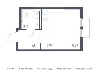 Продается квартира студия, 22.6 м2, Московская область, микрорайон Пригород Лесное, к18