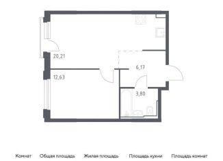 Продается однокомнатная квартира, 42.8 м2, Москва, жилой комплекс Квартал Герцена, к2, метро Зябликово