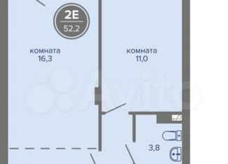 Продается 2-ком. квартира, 52.2 м2, Пермский край, шоссе Космонавтов, 309А