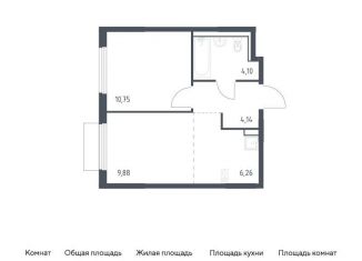 Продаю однокомнатную квартиру, 35.1 м2, Московская область, микрорайон Пригород Лесное, к18