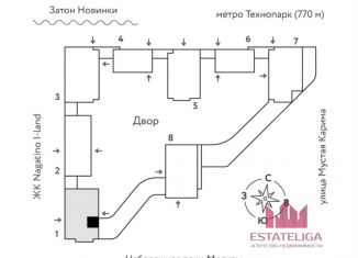 Продам 1-ком. квартиру, 40.3 м2, Москва, метро Коломенская