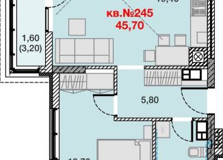 Продается 1-ком. квартира, 45.7 м2, Калининградская область