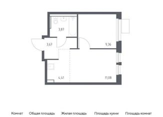 Продам однокомнатную квартиру, 32.4 м2, Московская область