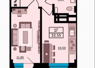 Продажа 1-комнатной квартиры, 33 м2, Ростовская область, Раздорская улица, 2А