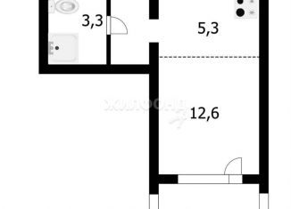 Квартира на продажу студия, 26 м2, Новосибирск, улица Связистов, 162, метро Площадь Маркса