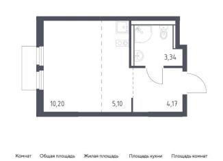 Продаю квартиру студию, 22.8 м2, Московская область, микрорайон Пригород Лесное, к18