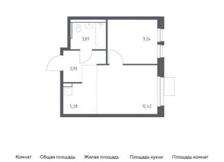 1-ком. квартира на продажу, 34.7 м2, Московская область