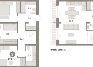 Продажа 3-комнатной квартиры, 109.7 м2, Новосибирск, метро Октябрьская