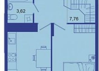 Продается 1-комнатная квартира, 39.1 м2, Брянск