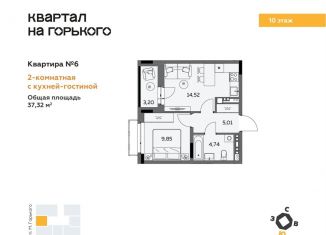 Продажа двухкомнатной квартиры, 37.3 м2, Удмуртия