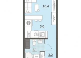 Продается квартира студия, 22.7 м2, Екатеринбург, улица Архитектора Белянкина