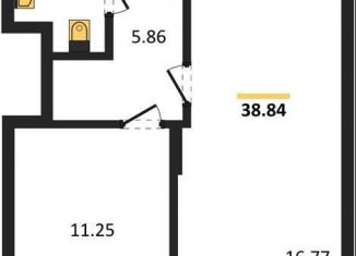 Продается однокомнатная квартира, 38.8 м2, Воронеж, Коминтерновский район