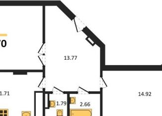 Продается 2-ком. квартира, 71.7 м2, Новосибирск, улица Дуси Ковальчук, 242, Заельцовский район