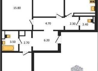 Продажа 3-комнатной квартиры, 85.8 м2, Воронеж, улица Шишкова, 140Б/16