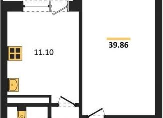 Продаю 1-комнатную квартиру, 39.9 м2, Воронеж, Коминтерновский район, улица Славы, 7