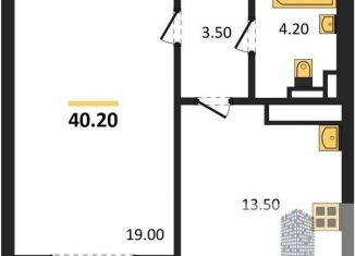 Продажа однокомнатной квартиры, 40.2 м2, Воронеж, улица Шишкова, 140Б/16